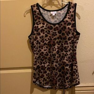 Lularoe cheetah print top like new